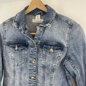 H&M L.O.G.G Women's Blue Denim Jacket Medium Size 10 EUR 40